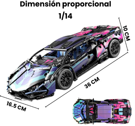 (S)-Lego 1314pcs Lamborgini a control remoto y APP